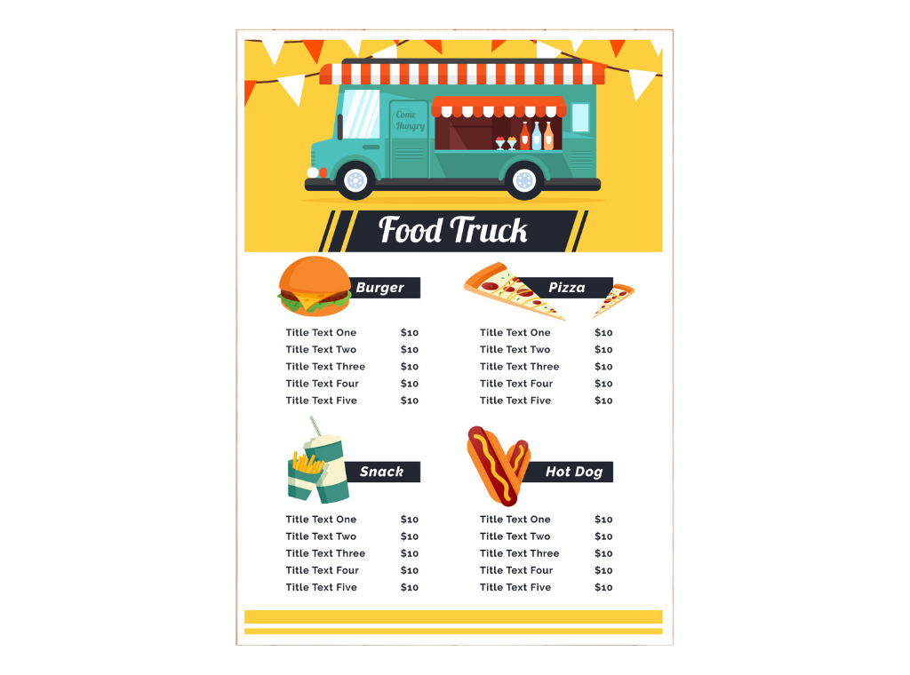 indian food truck business plan
